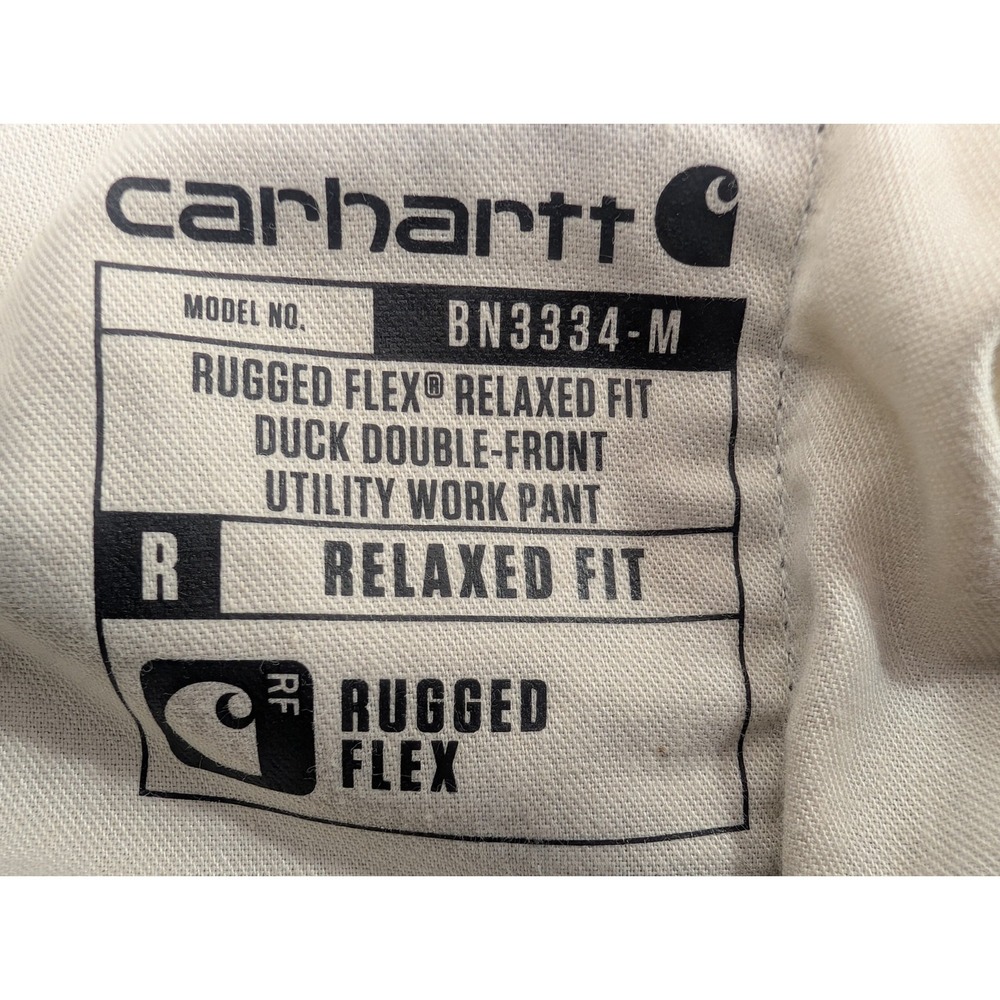 Carhartt Men's BN3334-M Double Knee Carpenter Work Pant: 38 x 30 Relaxed Fit - Picture 13 of 16